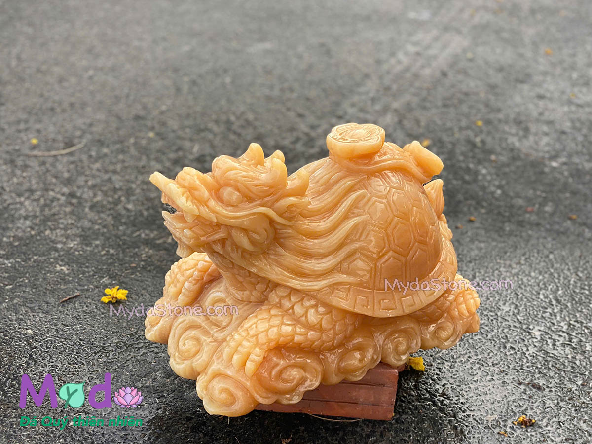 Tượng Long Quy hoá rồng đá Ngọc Hoàng Long
