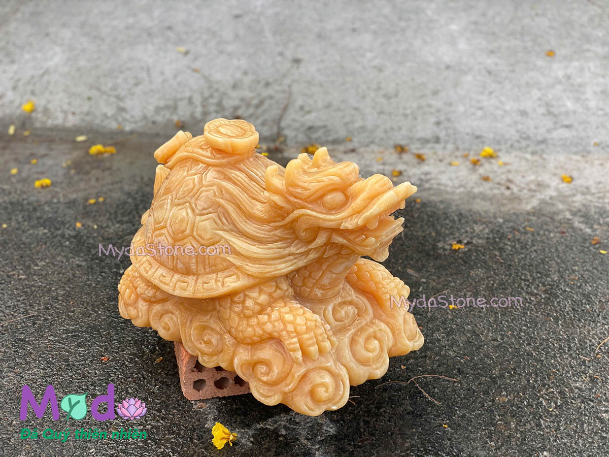 Tượng Long Quy hoá rồng đá Ngọc Hoàng Long