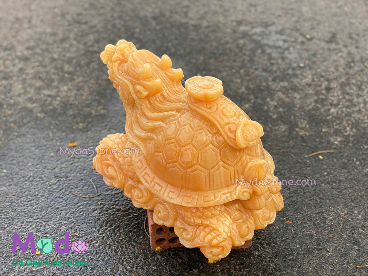 Tượng Long Quy hoá rồng đá Ngọc Hoàng Long