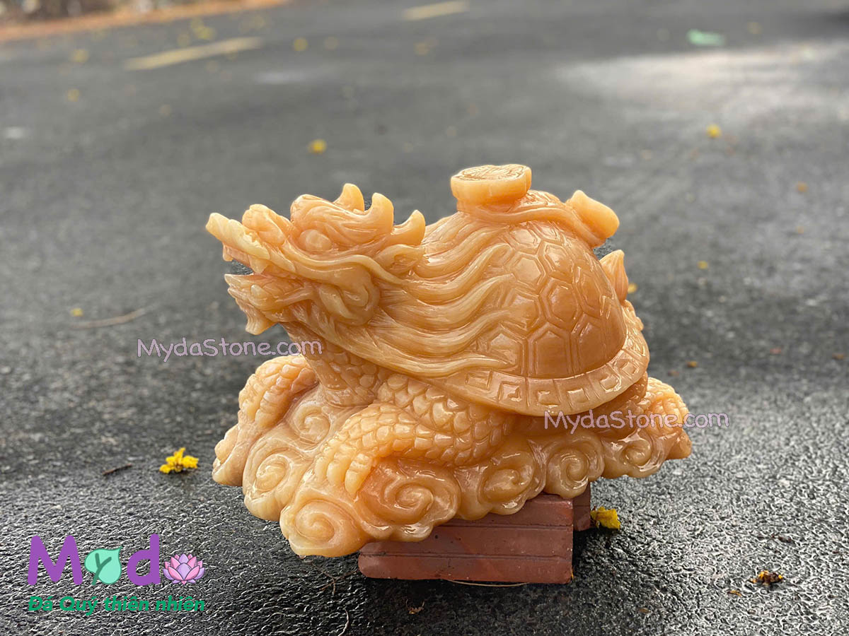 Tượng Long Quy hoá rồng đá Ngọc Hoàng Long