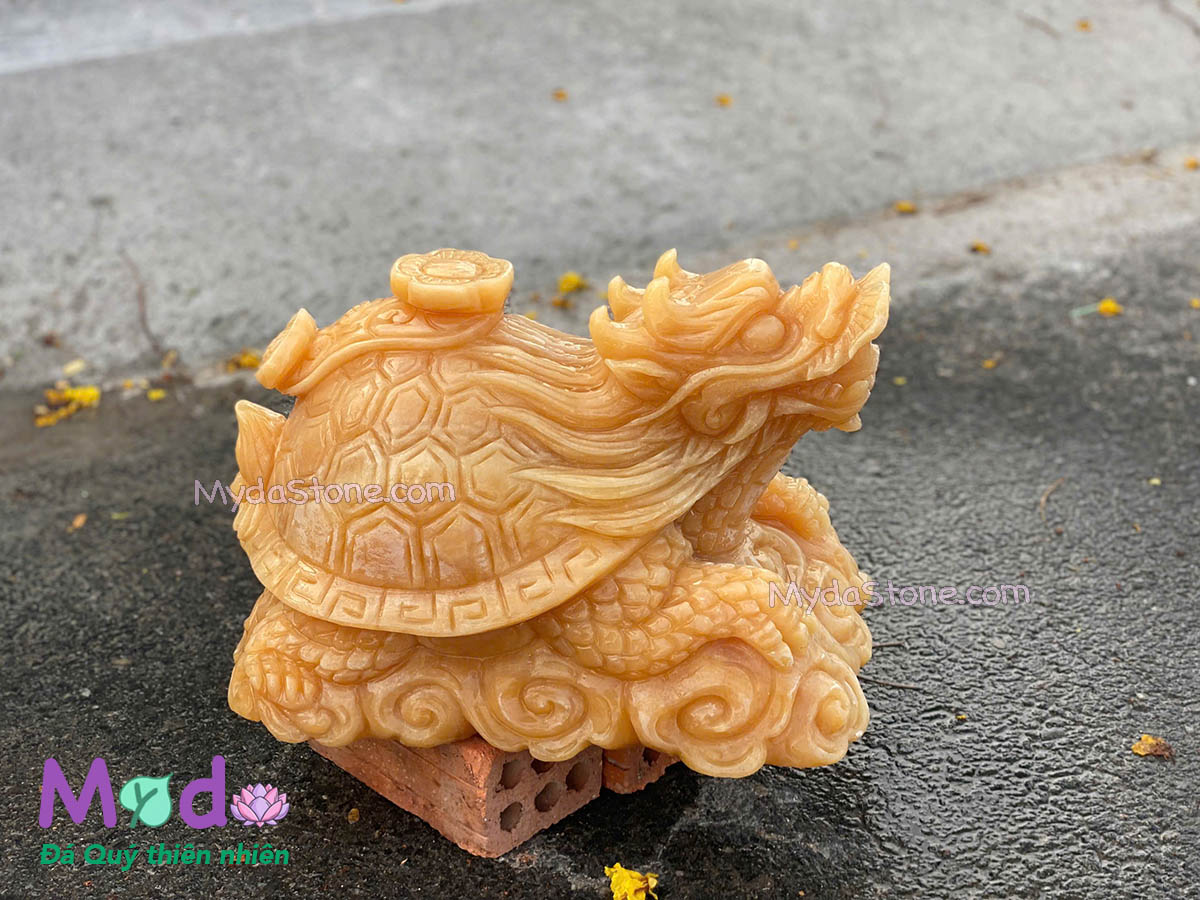 Tượng Long Quy hoá rồng đá Ngọc Hoàng Long