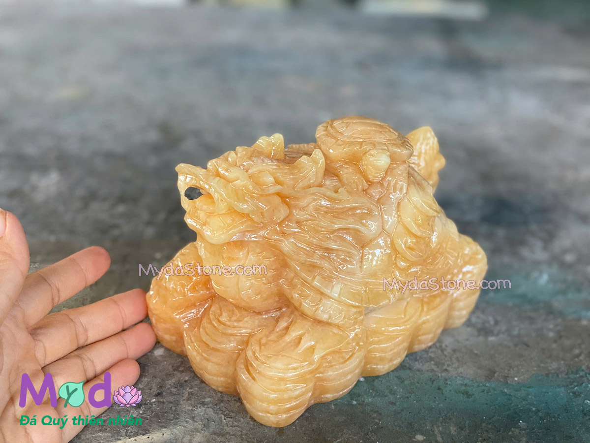 Tượng Long Quy hoá rồng đá Ngọc Hoàng Long