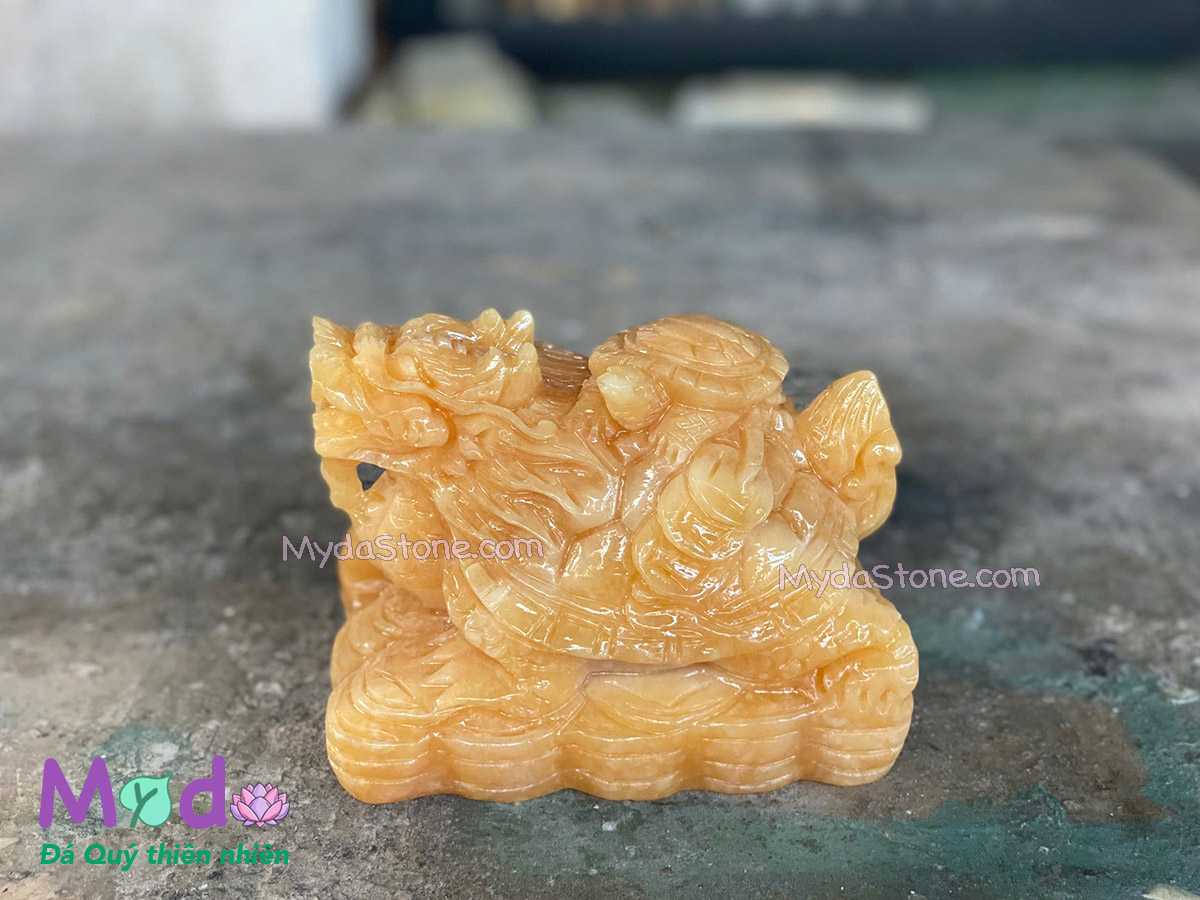 Tượng Long Quy hoá rồng đá Ngọc Hoàng Long