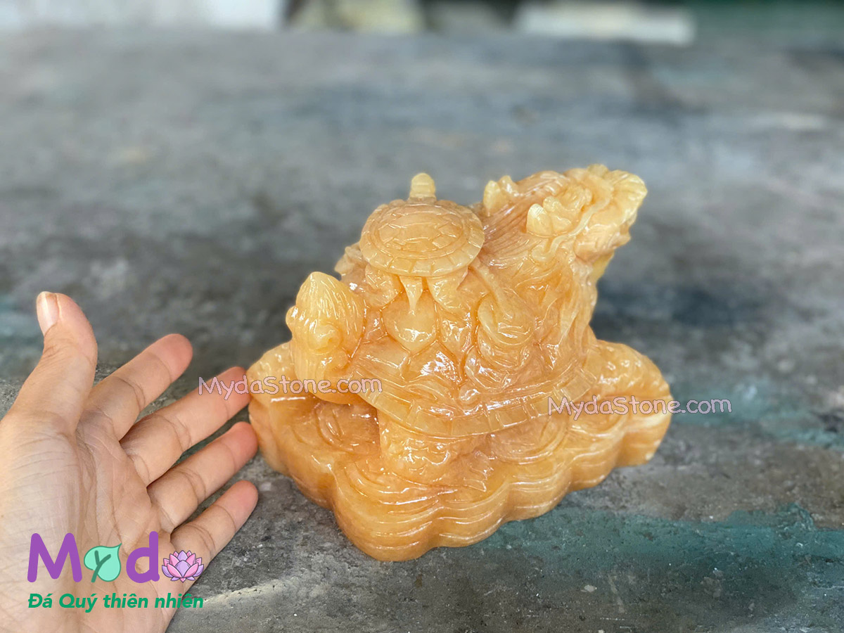 Tượng Long Quy hoá rồng đá Ngọc Hoàng Long