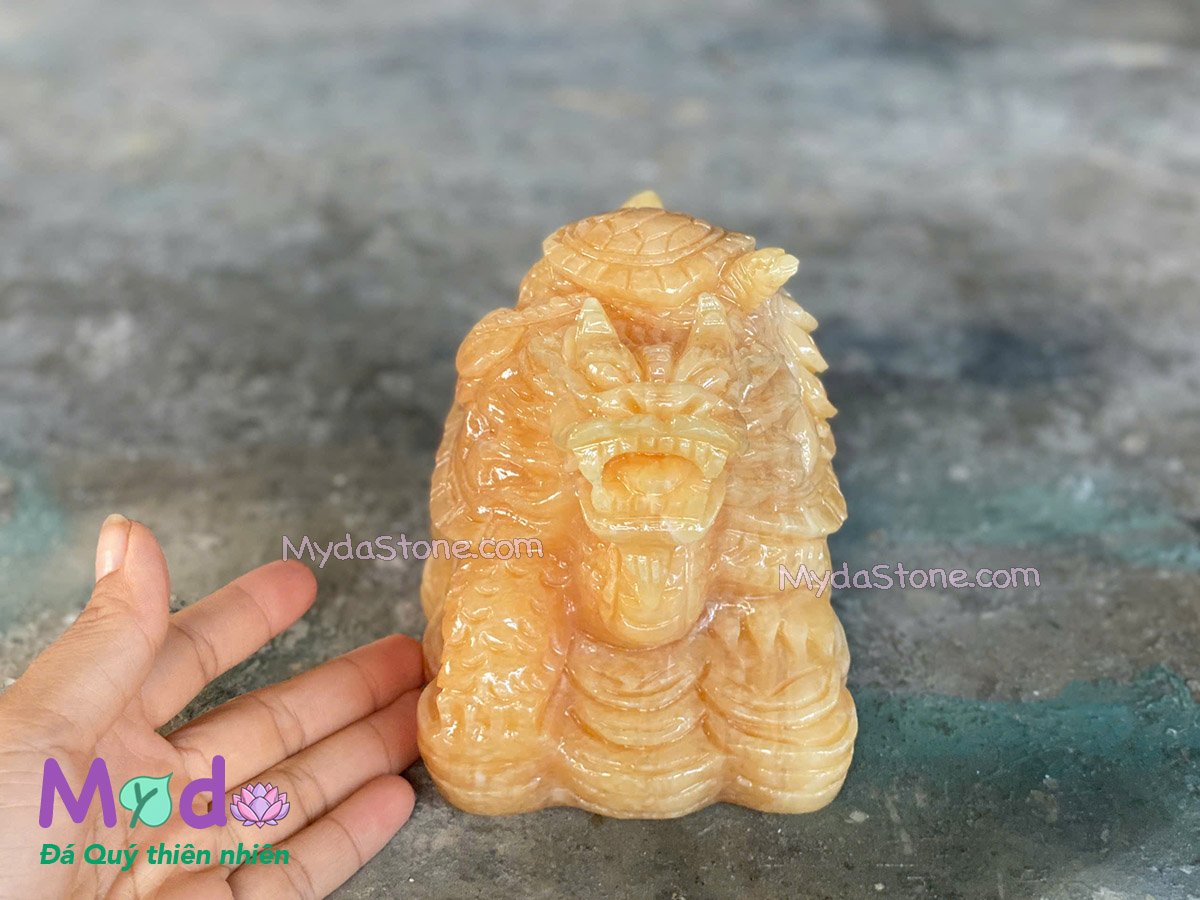Tượng Long Quy hoá rồng đá Ngọc Hoàng Long