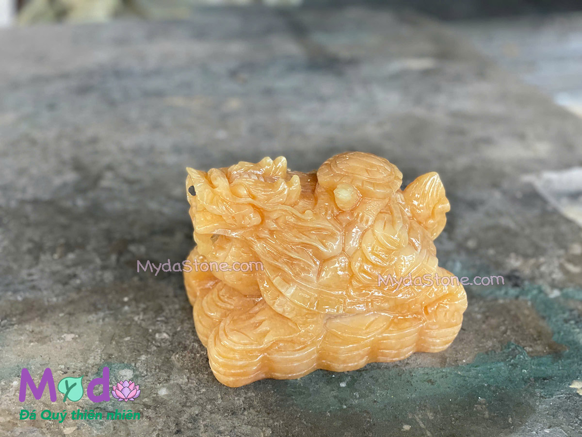 Tượng Long Quy hoá rồng đá Ngọc Hoàng Long