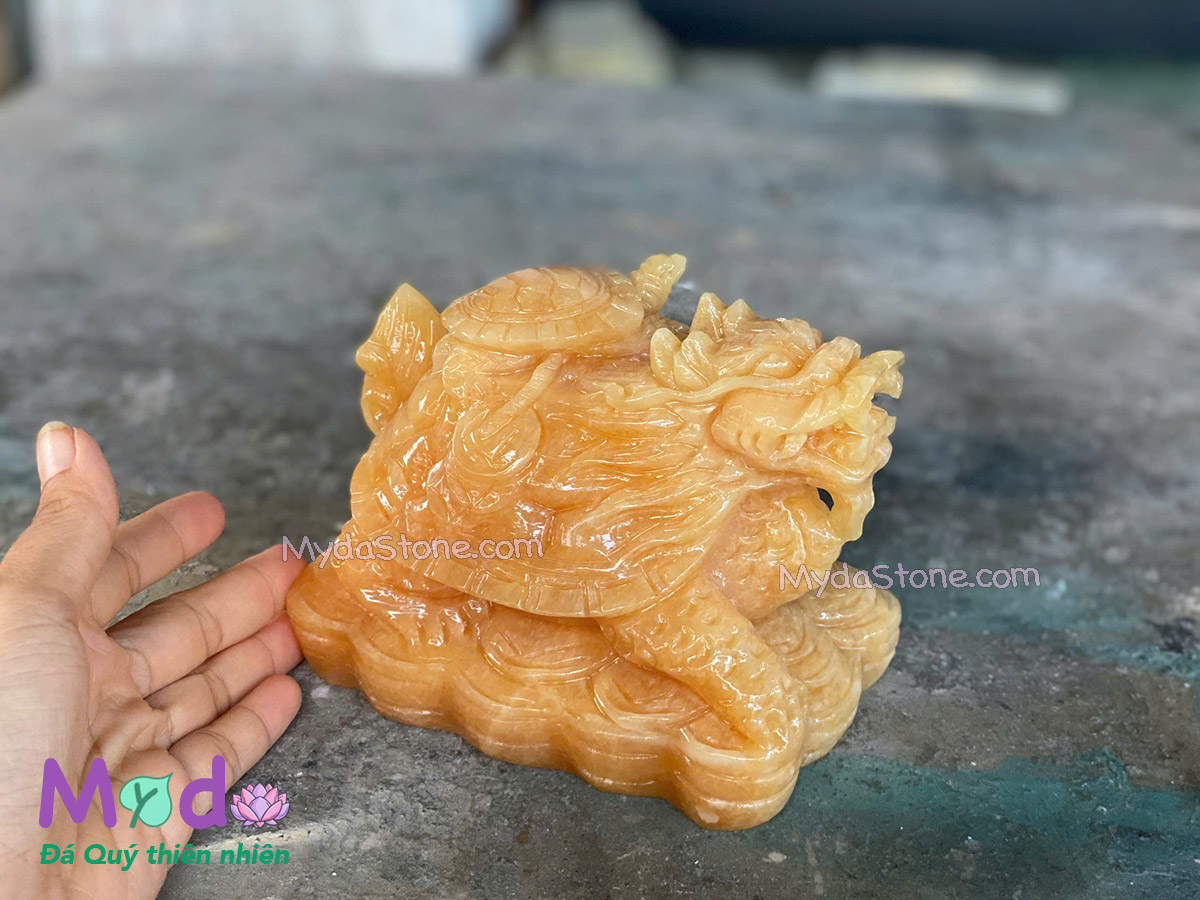 Tượng Long Quy hoá rồng đá Ngọc Hoàng Long