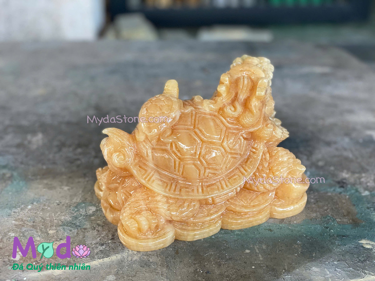 Tượng Long Quy hoá rồng đá Ngọc Hoàng Long