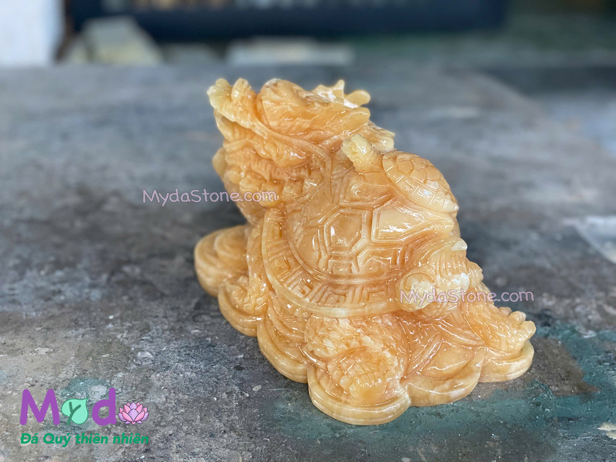 Tượng Long Quy hoá rồng đá Ngọc Hoàng Long