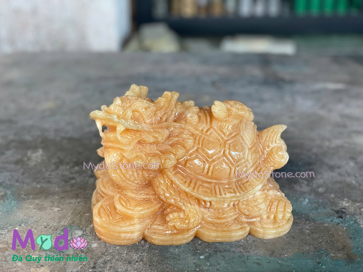 Tượng Long Quy hoá rồng đá Ngọc Hoàng Long