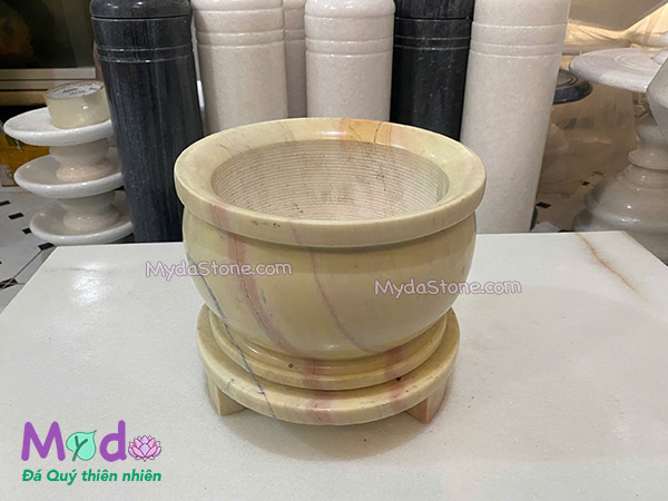 Lư Hương đá Cà Rốt Vàng