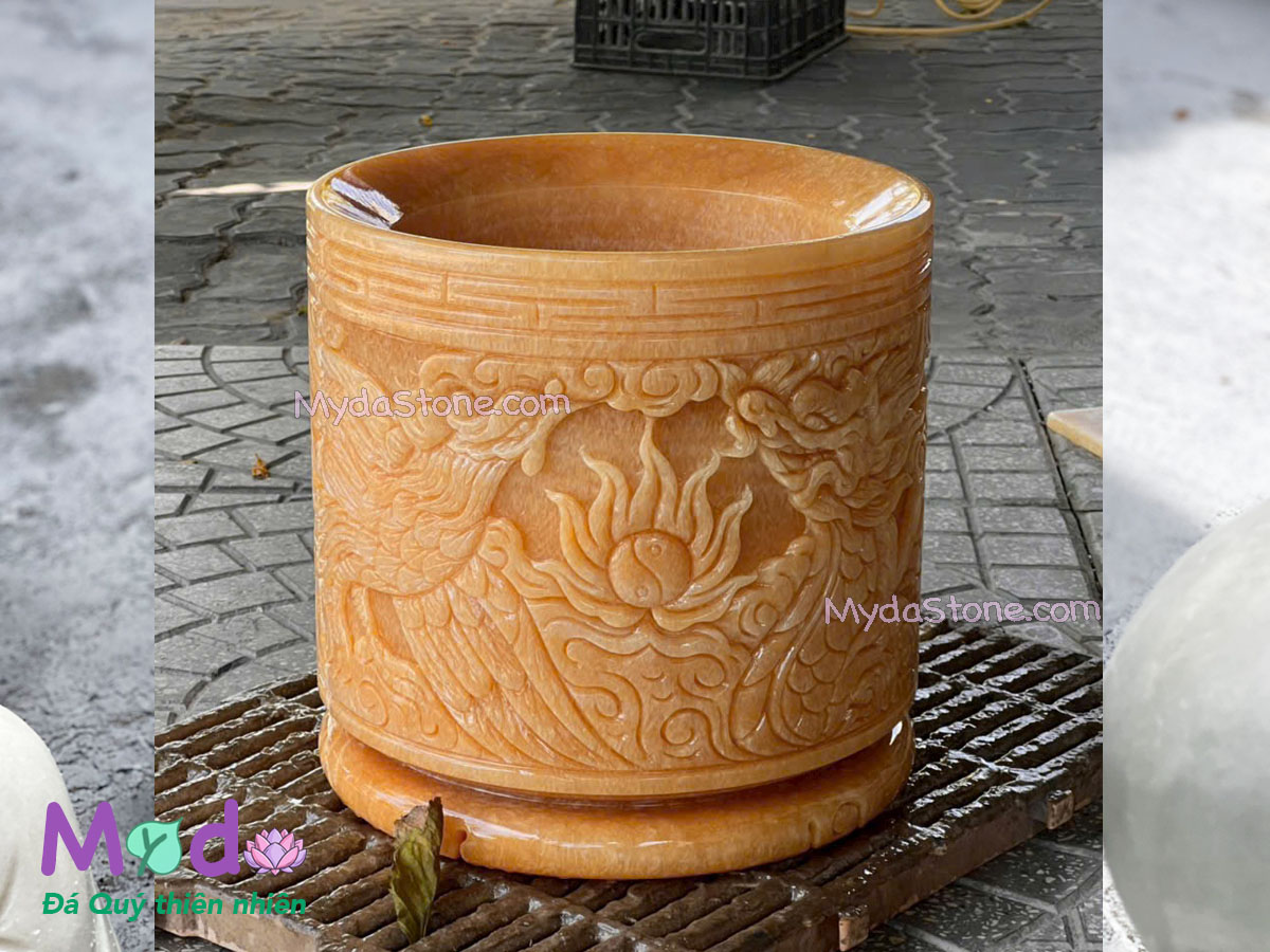 Lư Hương chạm rồng đá Ngọc Hoàng Long