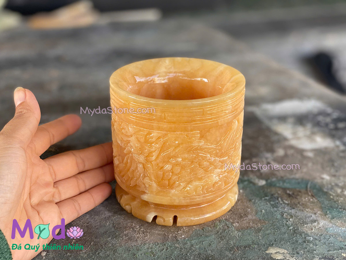 Lư Hương chạm rồng đá Ngọc Hoàng Long