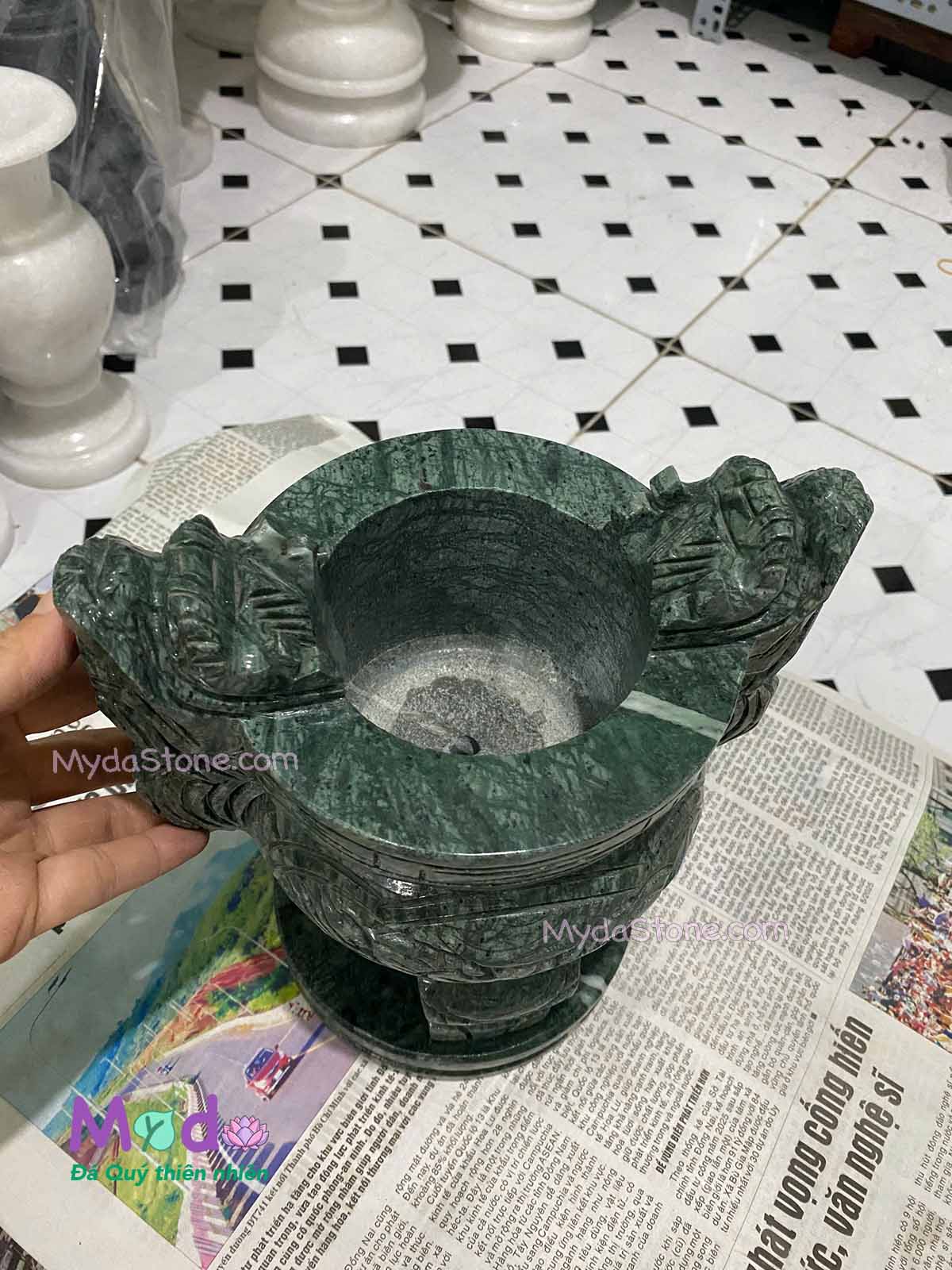Lư Hương đá Xanh Ấn Độ