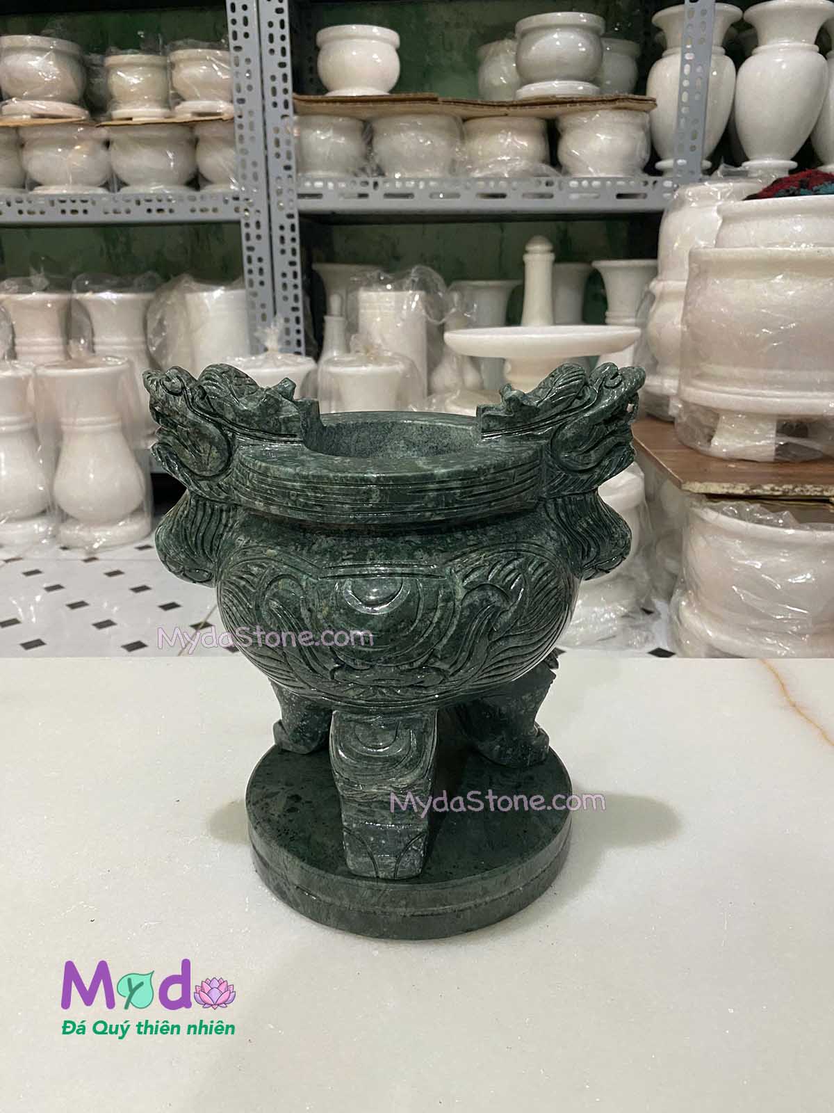Lư Hương đá Xanh Ấn Độ