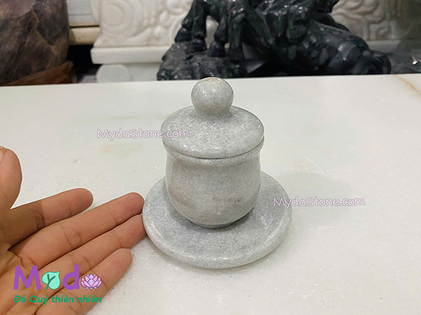 Ly Nước đá Cẩm Thạch Xám