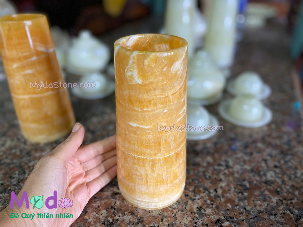 Ống đựng Nhang Hương đá Ngọc Hoàng Long