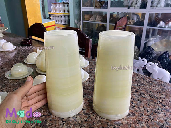 Ống đựng Nhang Hương đá Ngọc Xanh Pakistan