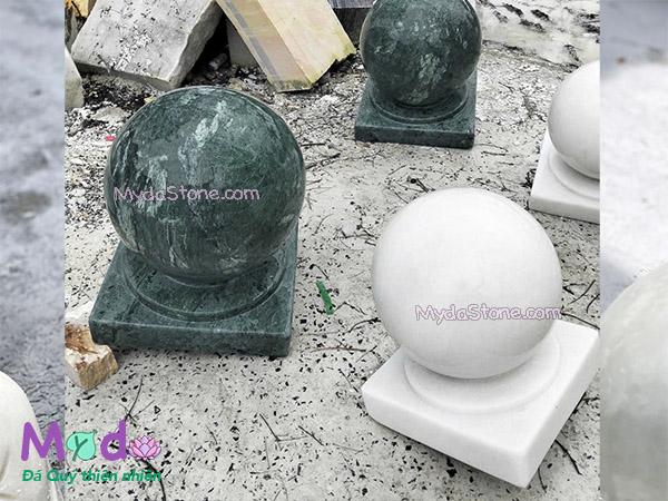 Quả Cầu Đá để trụ cổng đá Xanh Ấn Độ