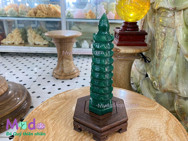 Tháp Văn Xương đá Thạch Anh Xanh