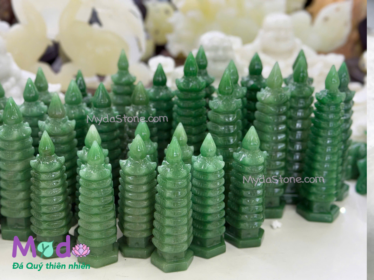 Tháp Văn Xương đá Thạch Anh Xanh