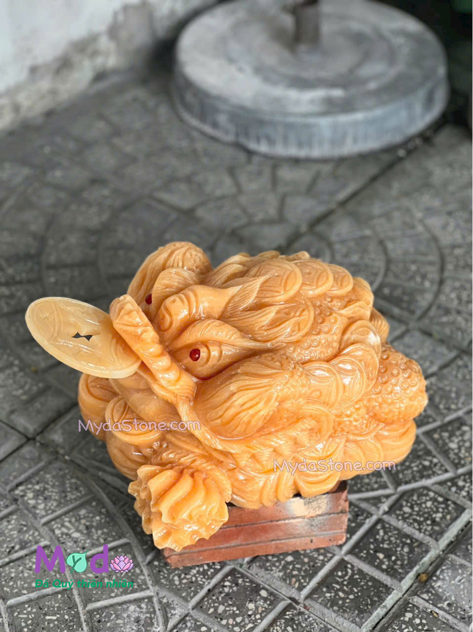 Tượng Cóc Thiềm Thừ đá Ngọc Hoàng Long