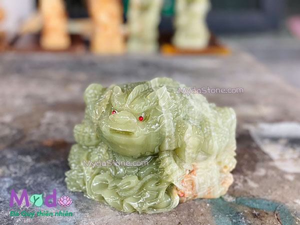 Cóc Thiềm Thừ hoá rồng Đá Ngọc Xanh Pakistan