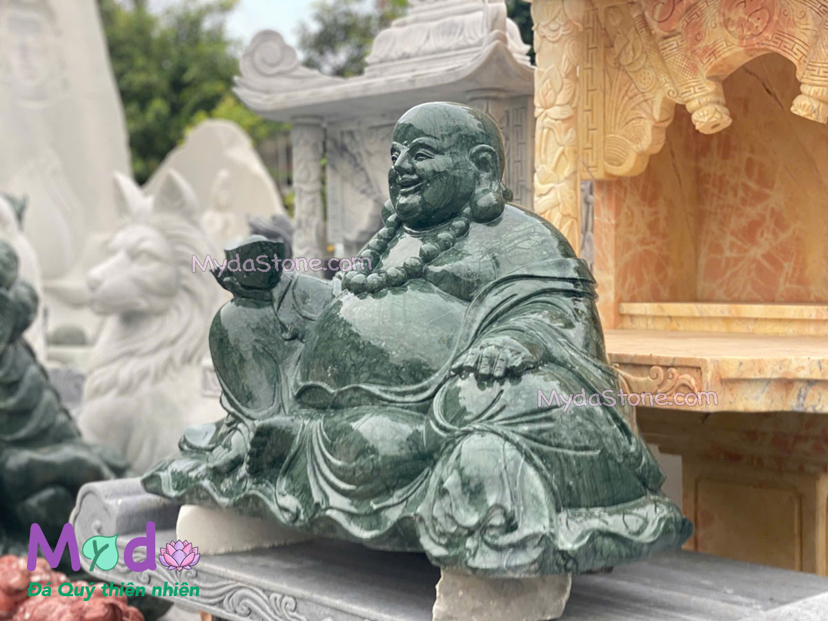 Tượng Phật Di Lặc đá Xanh Ấn Độ