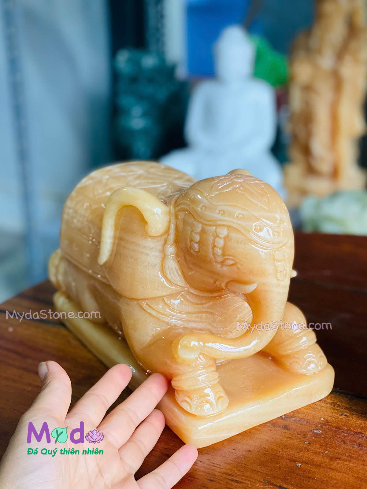Tượng Voi Quỳ đá Ngọc Hoàng Long