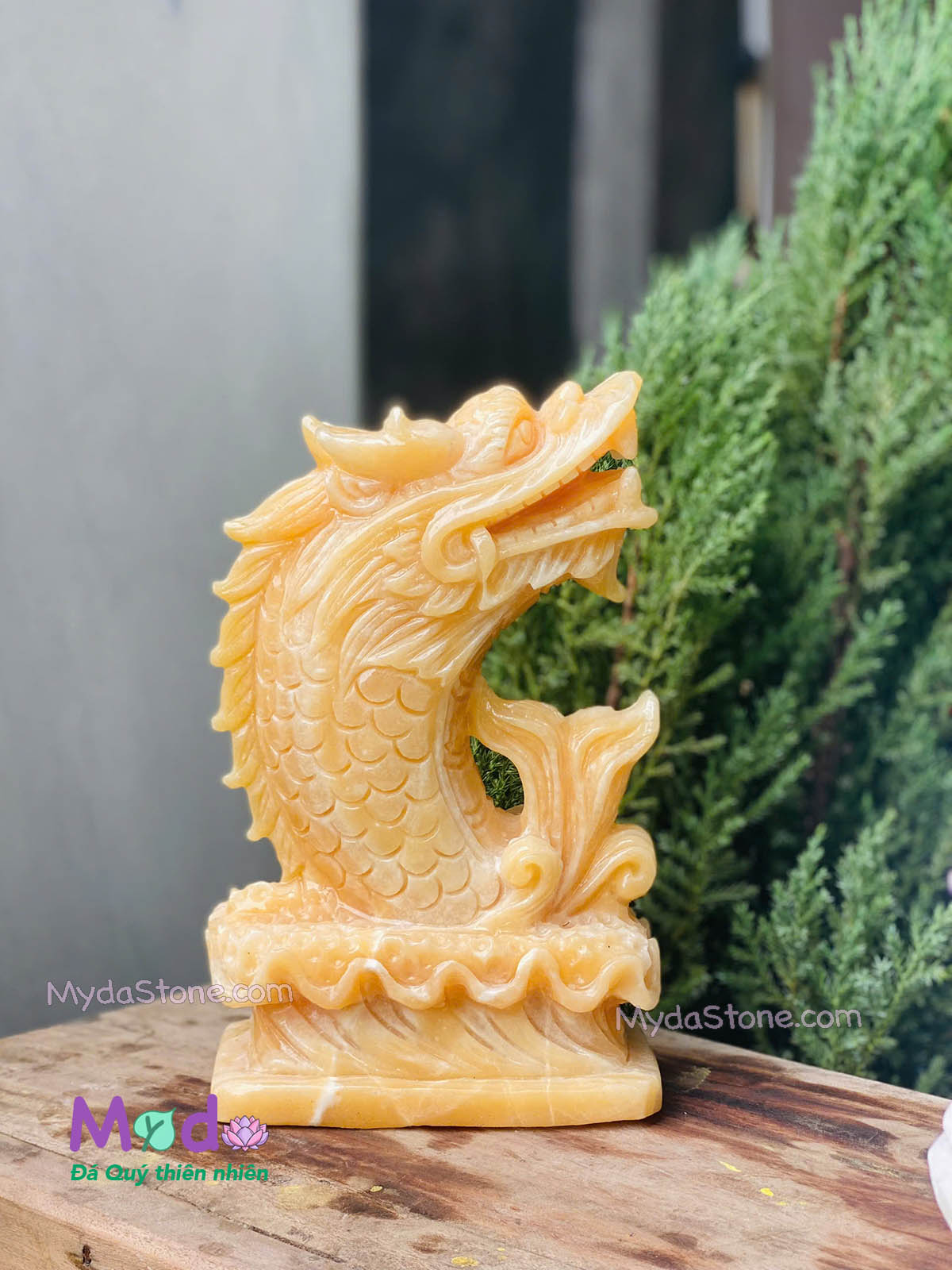 Tượng Cá Chép hoá rồng đá Ngọc Hoàng Long