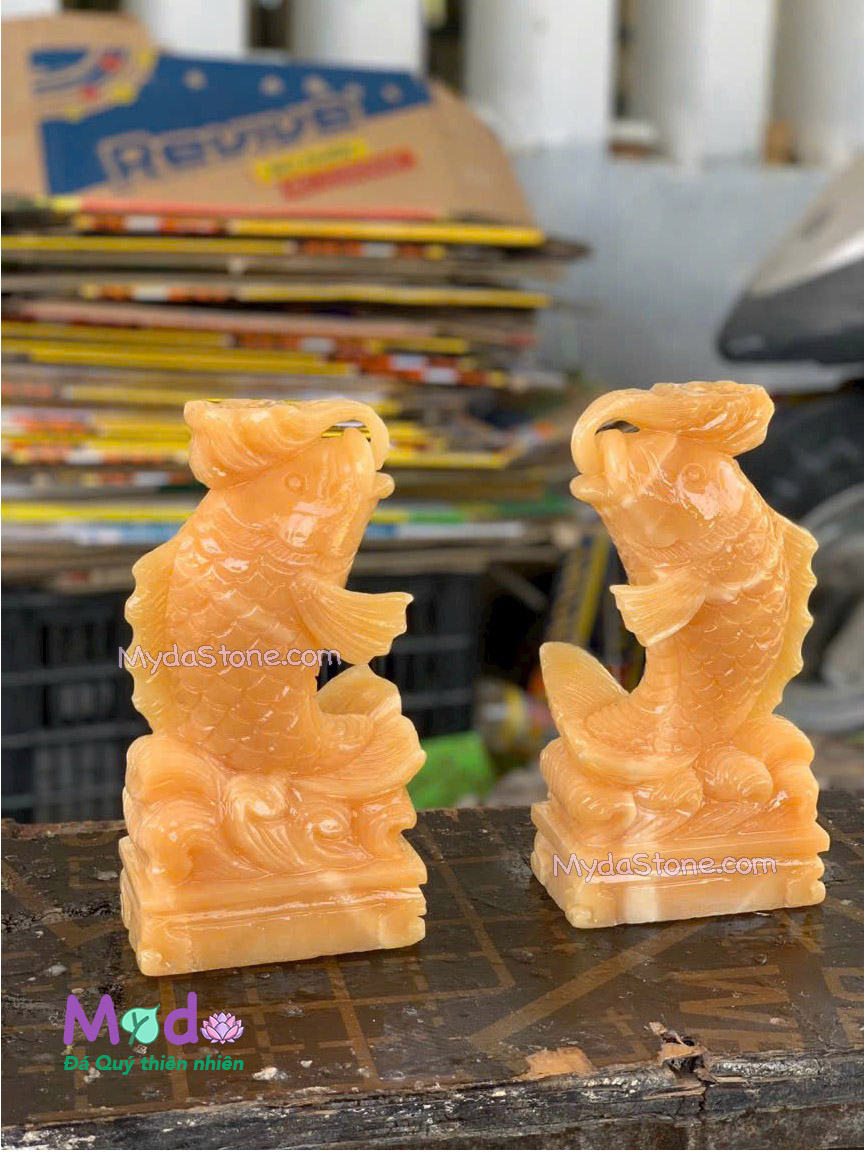 Tượng Cá Chép đá Ngọc Hoàng Long