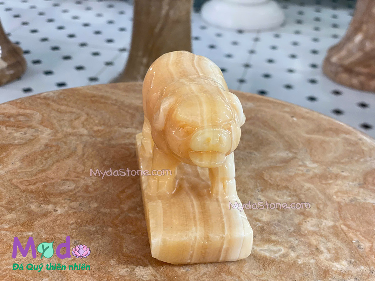 Tượng Con Heo phong thuỷ đá Ngọc Hoàng Long