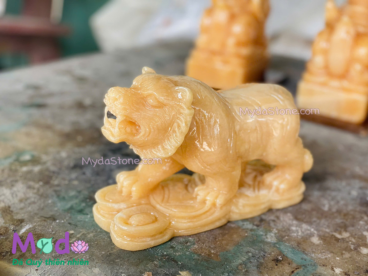 Tượng Con Hổ Đá Ngọc Hoàng Long