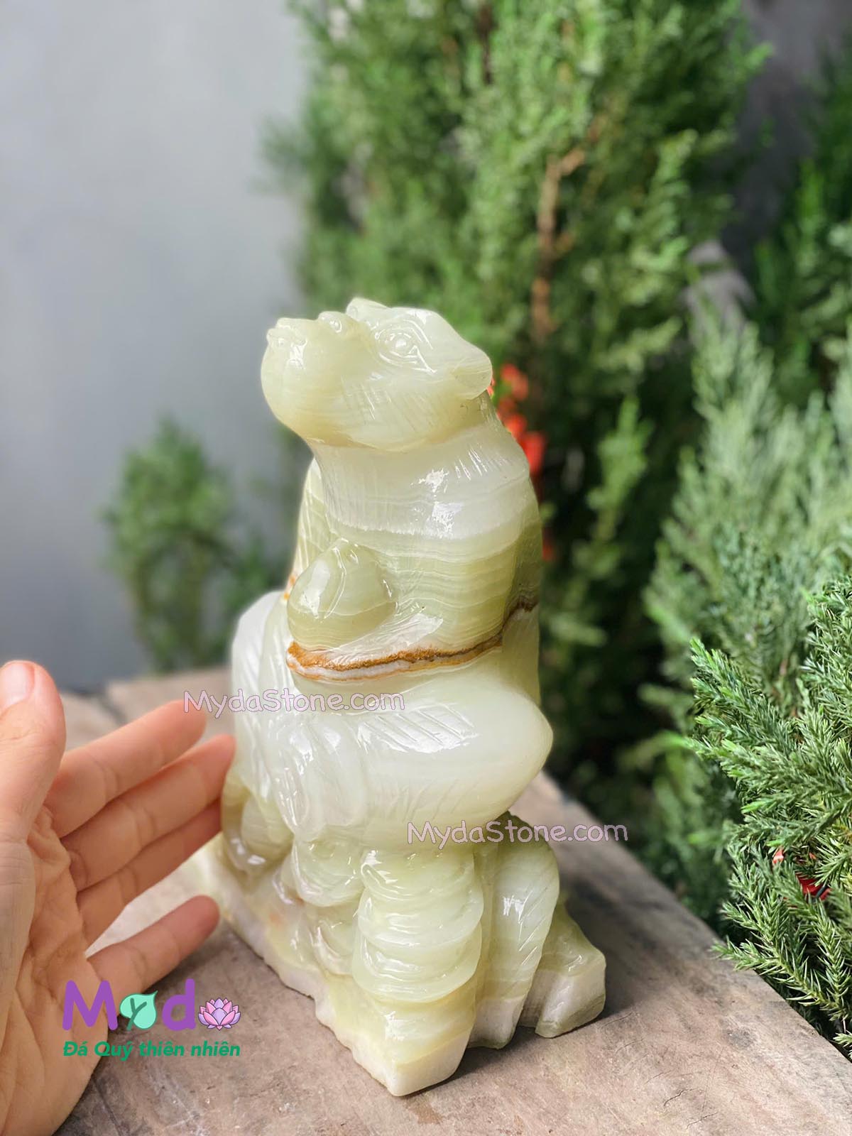 Tượng Con Khỉ đá Ngọc Xanh Pakistan