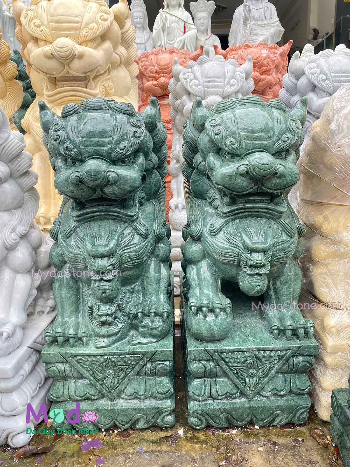 Tượng Kỳ Lân đá Xanh Ấn Độ