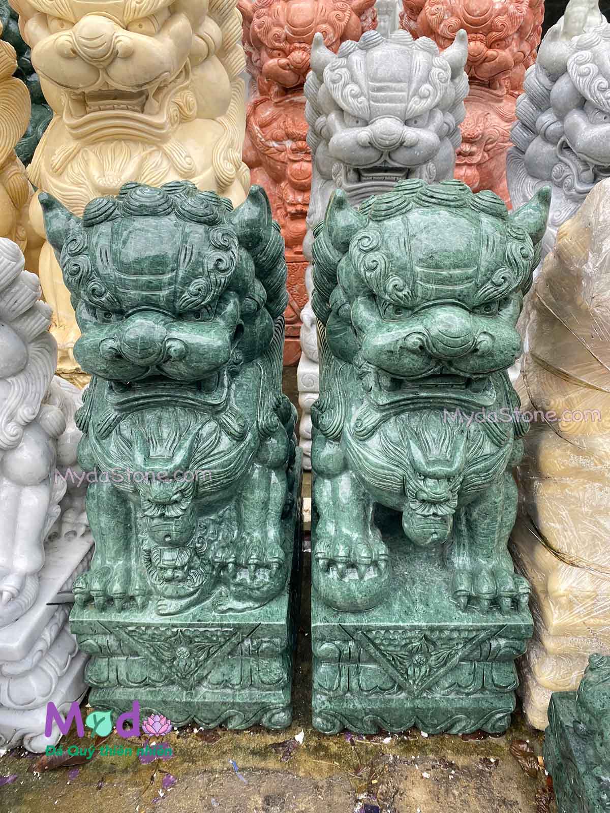 Tượng Kỳ Lân đá Xanh Ấn Độ