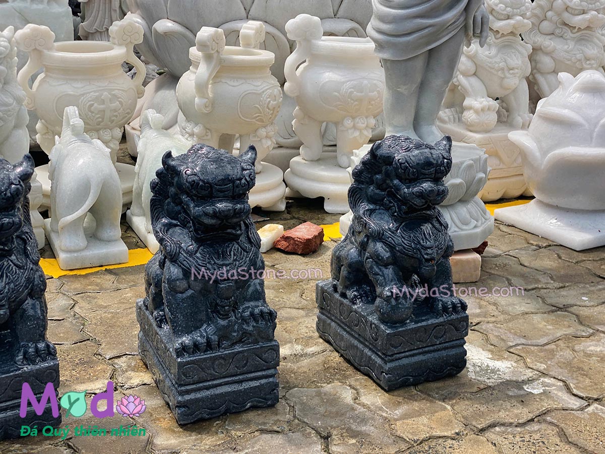Tượng Kỳ Lân đá Cẩm Thạch Đen
