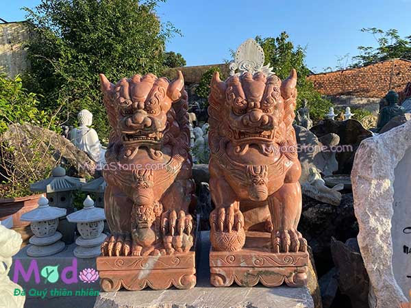 Tượng Kỳ Lân đá Đỏ Ấn Độ