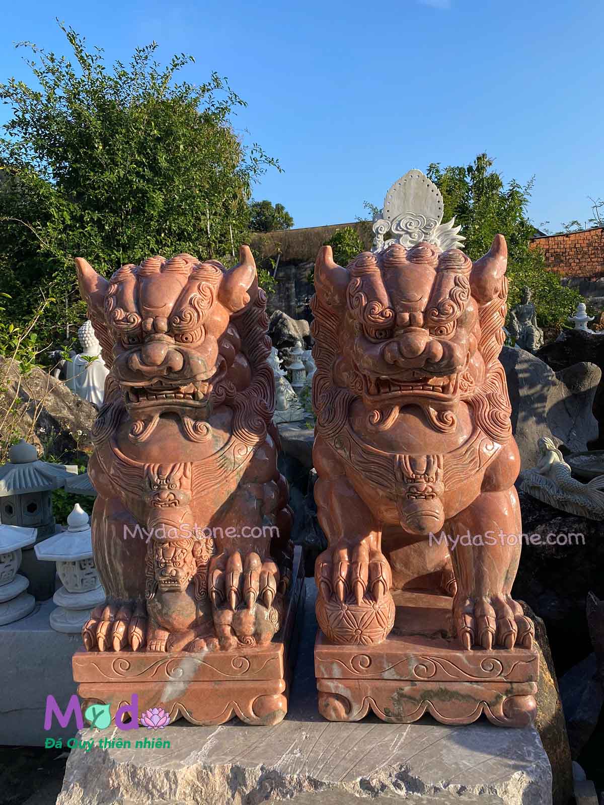 Tượng Kỳ Lân đá Đỏ Ấn Độ