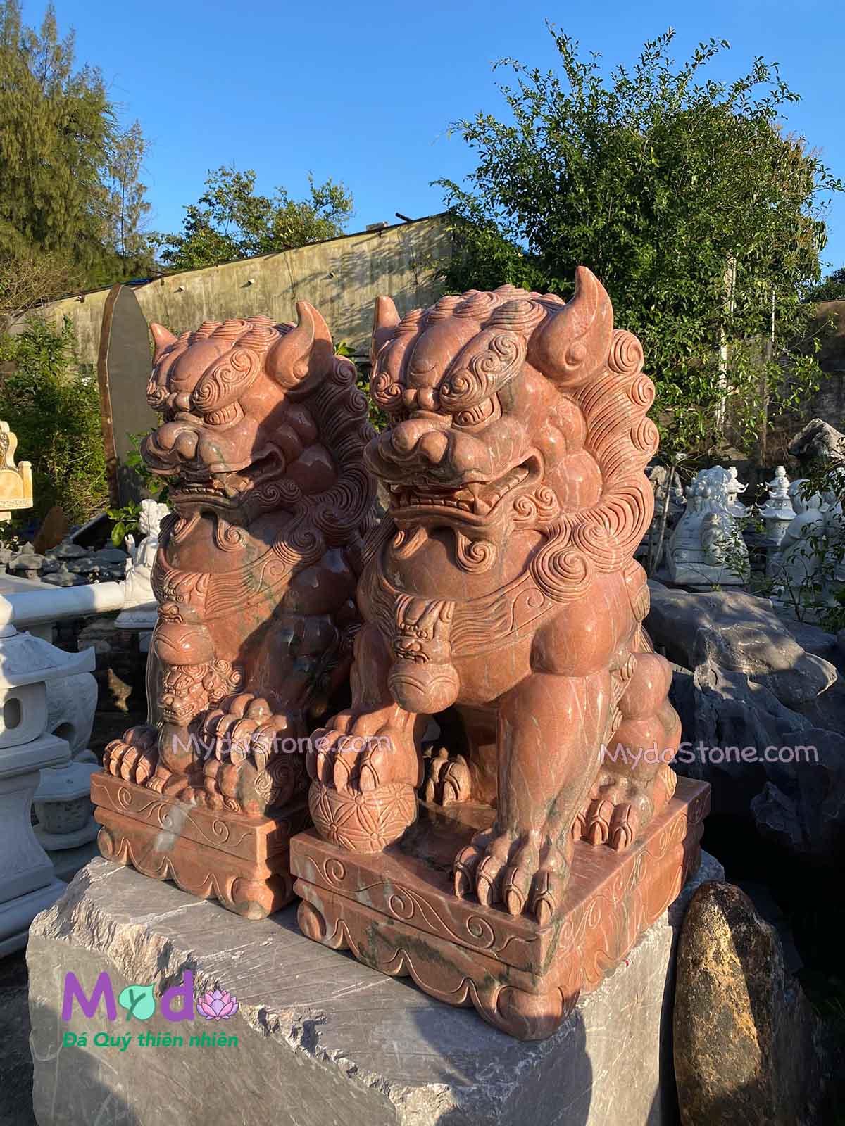 Tượng Kỳ Lân đá Đỏ Ấn Độ