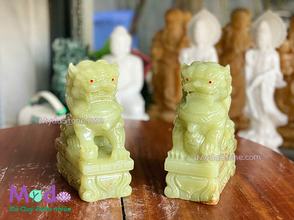 Tượng Kỳ Lân đá Ngọc Xanh Pakistan