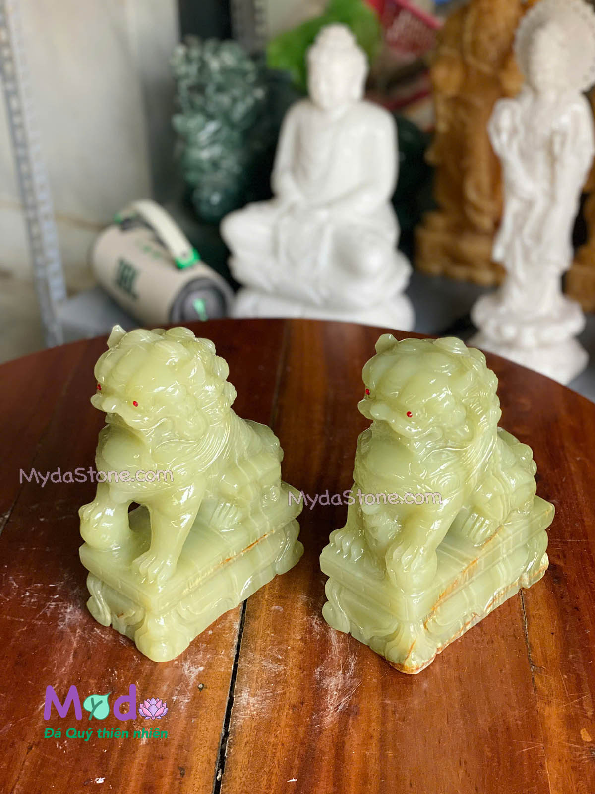 Tượng Kỳ Lân đá Ngọc Xanh Pakistan