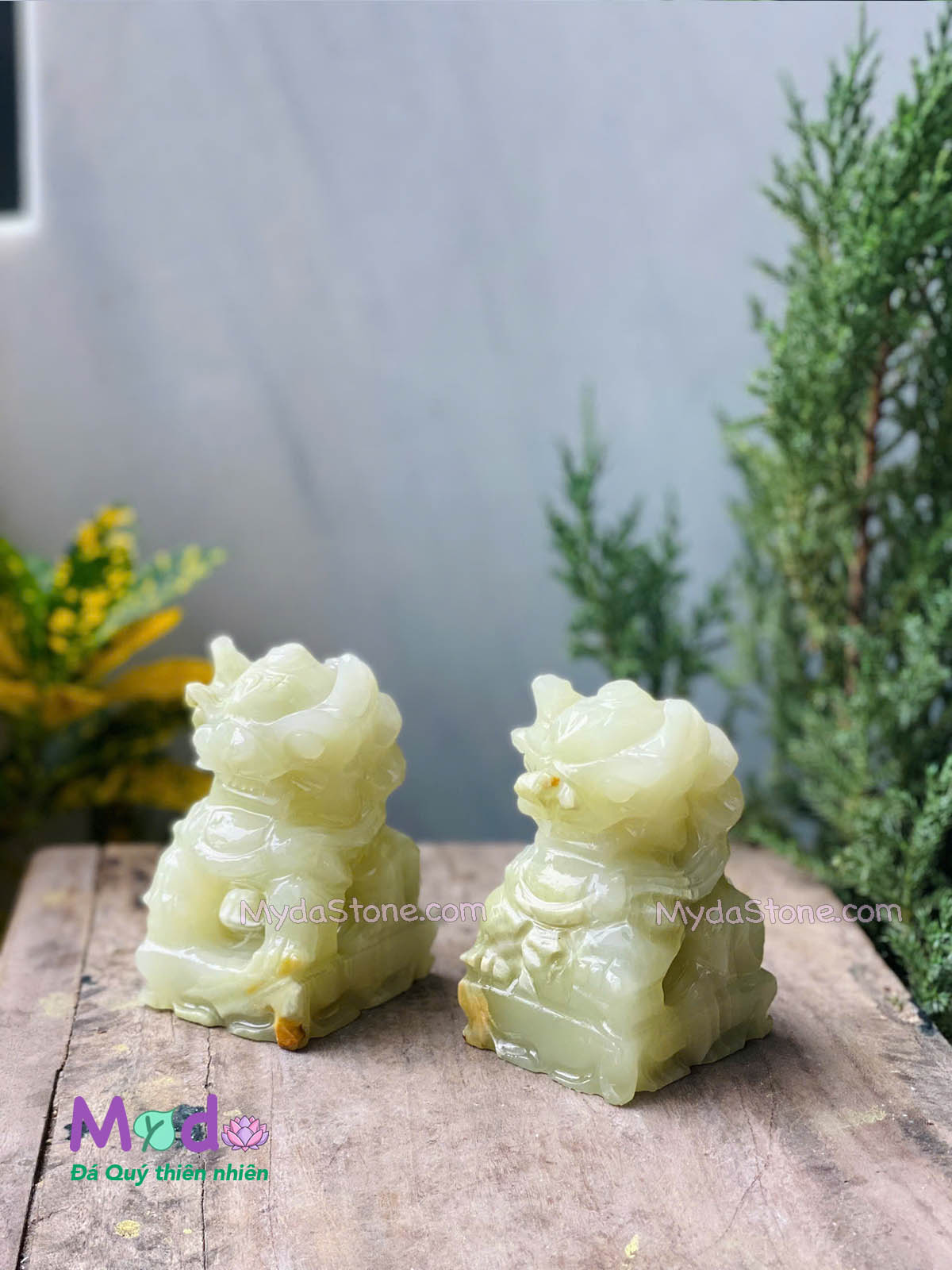 Tượng Kỳ Lân đá Ngọc Xanh Pakistan