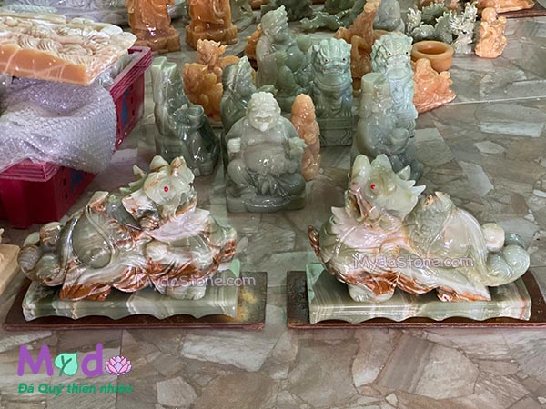 Tỳ Hưu đá Ngọc Xanh Pakistan