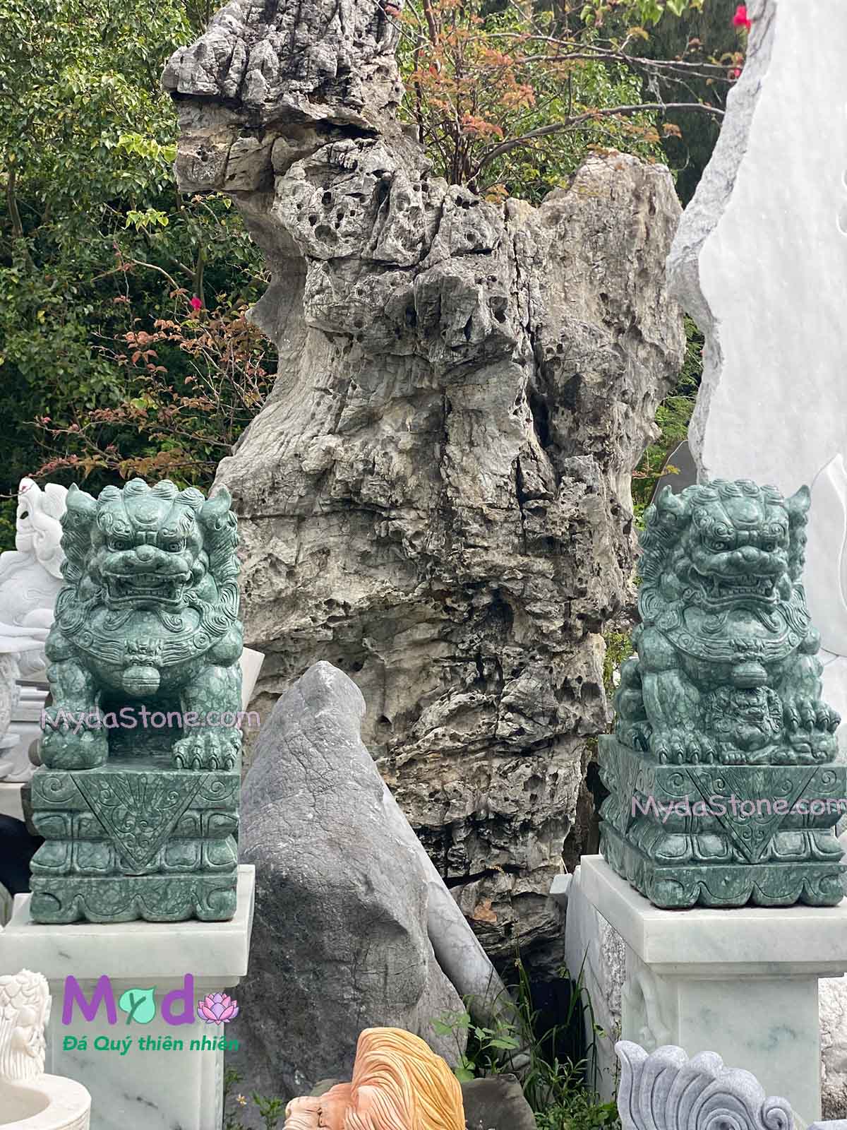 Tượng Kỳ Lân đá Xanh Ấn Độ