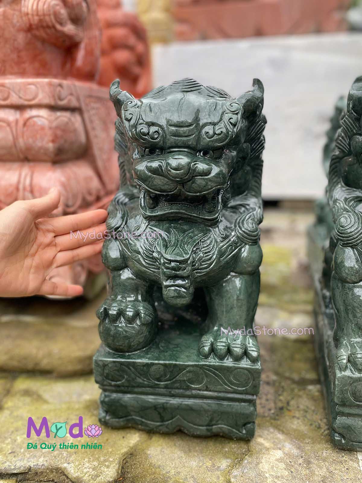 Tượng Kỳ Lân đá Xanh Ấn Độ