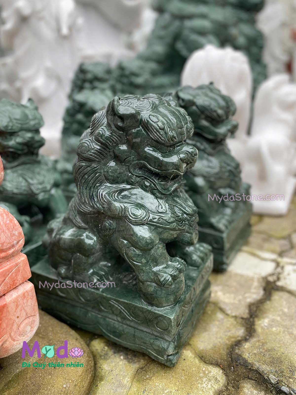 Tượng Kỳ Lân đá Xanh Ấn Độ