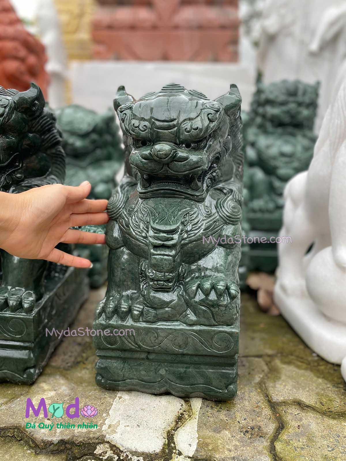 Tượng Kỳ Lân đá Xanh Ấn Độ