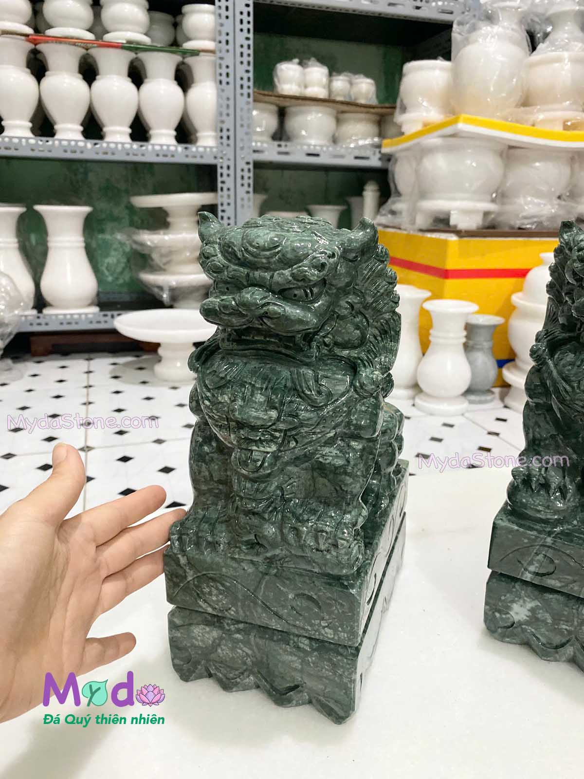 Tượng Kỳ Lân đá Xanh Ấn Độ