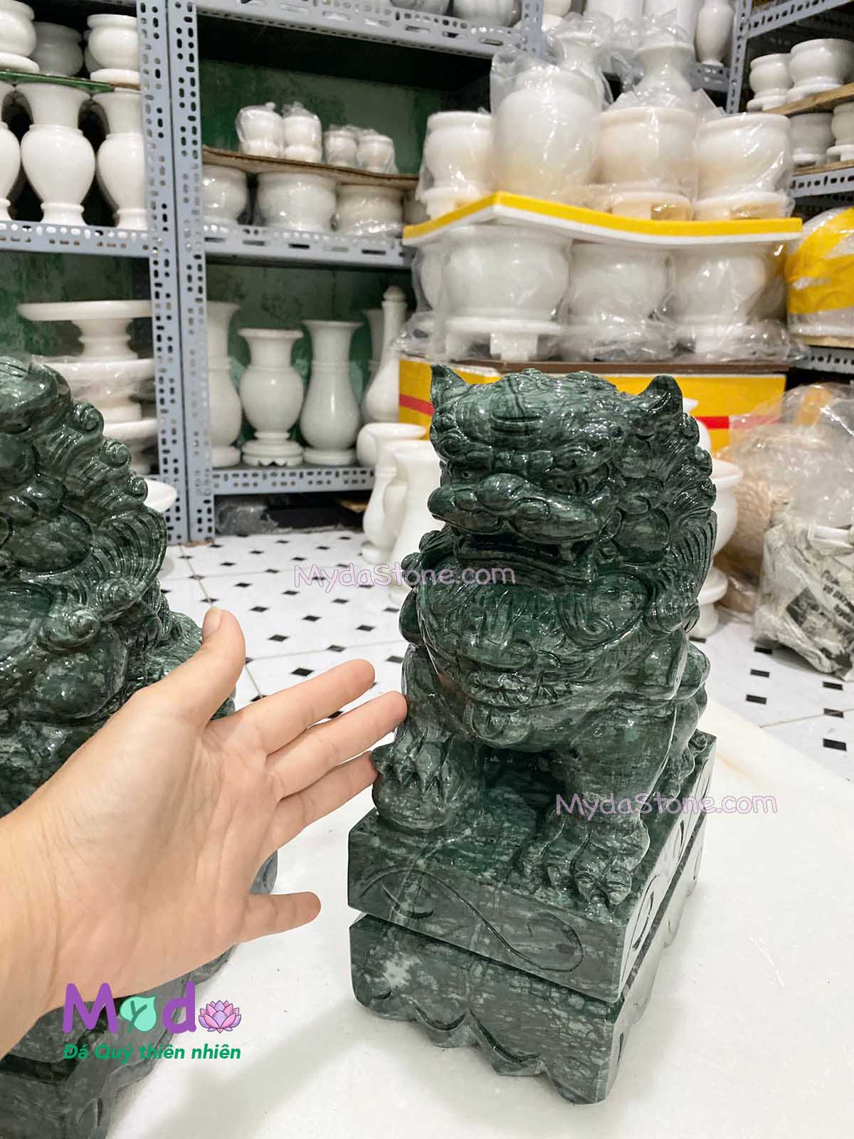 Tượng Kỳ Lân đá Xanh Ấn Độ